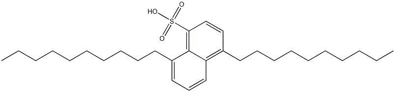 4,8-Didecyl-1-naphthalenesulfonic acid Struktur