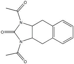 1,3-Diacetyl-3a,4,9,9a-tetrahydro-1H-naphth[2,3-d]imidazol-2(3H)-one Struktur