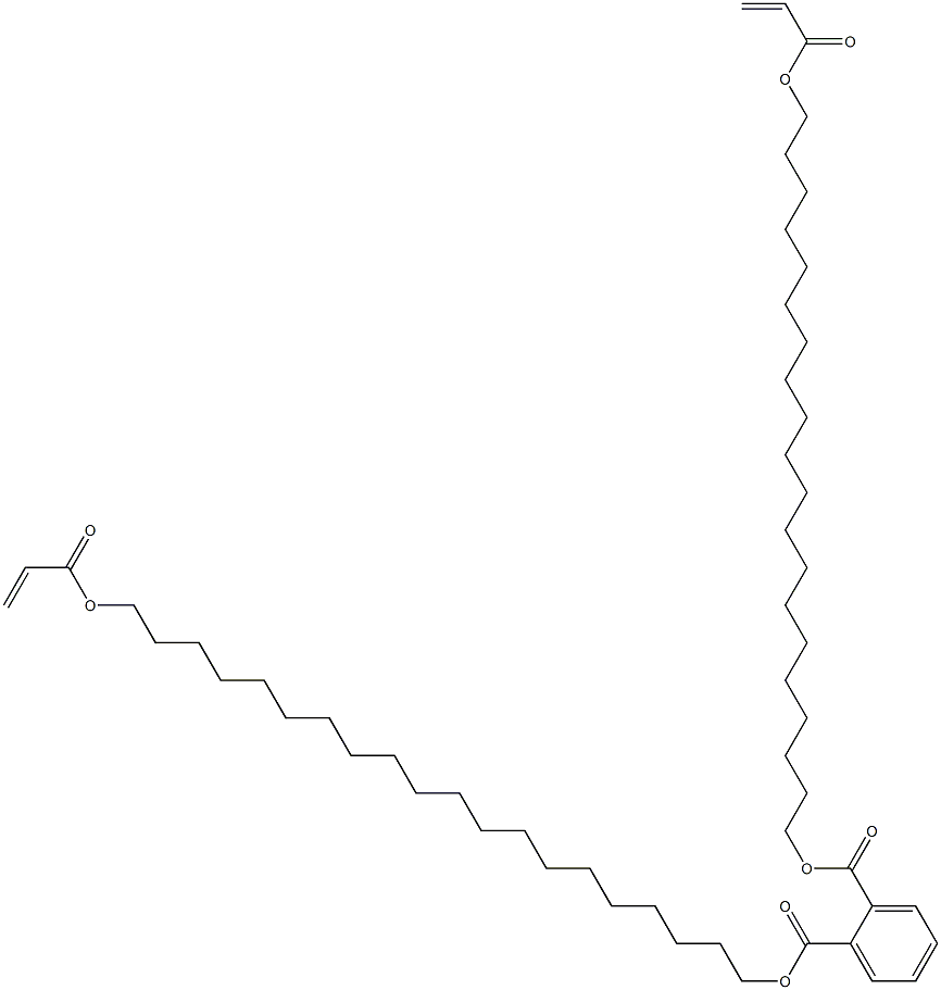 Phthalic acid bis(20-acryloyloxyicosyl) ester Struktur