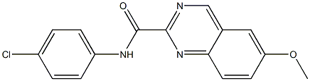 N-(4-Chlorophenyl)-6-methoxyquinazoline-2-carboxamide Struktur