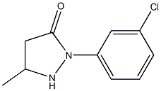 1-(3-Chlorophenyl)-3-methylpyrazolidin-5-one Struktur