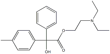 4-Methylbenzilic acid 2-(diethylamino)ethyl ester Struktur