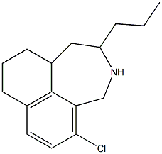 5-Chloro-2-propyl-1,2,3,4,8,9,10,10a-octahydronaphth[1,8-cd]azepine Struktur