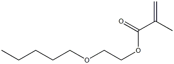 Methacrylic acid (3-oxaoctan-1-yl) ester Struktur