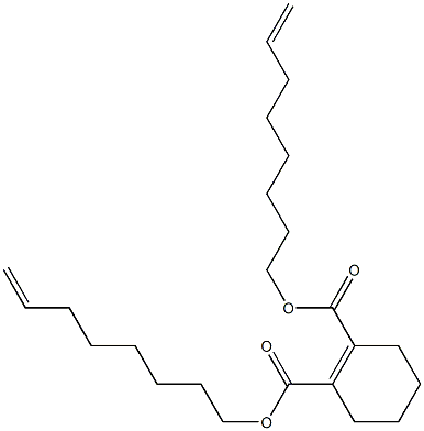 1-Cyclohexene-1,2-dicarboxylic acid bis(7-octenyl) ester Struktur