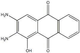 1-Hydroxy-2,3-diaminoanthraquinone Struktur