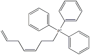 [(3Z)-3,6-Heptadienyl]triphenylphosphonium Struktur