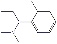 1-(2-Methylphenyl)-N,N-dimethyl-1-propanamine Struktur