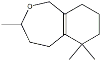 1,3,4,5,6,7,8,9-Octahydro-3,6,6-trimethyl-2-benzoxepin Struktur