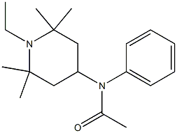 N-(1-Ethyl-2,2,6,6-tetramethyl-4-piperidinyl)acetanilide Struktur