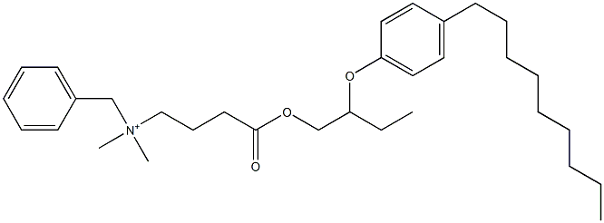 N,N-Dimethyl-N-benzyl-N-[3-[[2-(4-nonylphenyloxy)butyl]oxycarbonyl]propyl]aminium Struktur