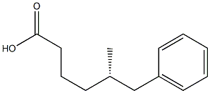 [S,(-)]-5-Methyl-6-phenylhexanoic acid Struktur