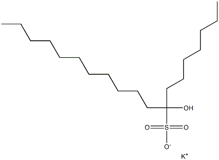 8-Hydroxynonadecane-8-sulfonic acid potassium salt Struktur