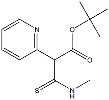 N-Methyl-2-[[(1,1-dimethylethyl)oxy]carbonyl]-2-(2-pyridyl)thioacetamide Struktur