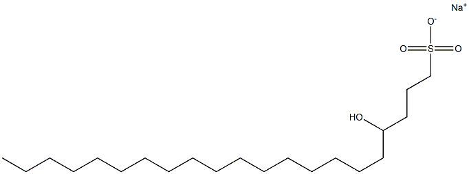 4-Hydroxyhenicosane-1-sulfonic acid sodium salt Struktur