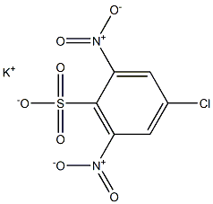 4-Chloro-2,6-dinitrobenzenesulfonic acid potassium salt Struktur