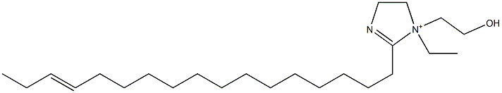 1-Ethyl-2-(14-heptadecenyl)-1-(2-hydroxyethyl)-2-imidazoline-1-ium Struktur