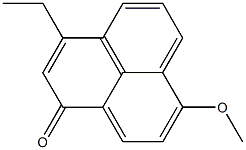 3-Ethyl-7-methoxy-1H-phenalen-1-one Struktur