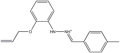 2-[2-(Allyloxy)phenyl]-1-[(4-methylphenyl)methylene]hydrazinium Struktur