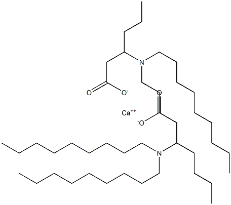 Bis[3-(dinonylamino)hexanoic acid]calcium salt Struktur