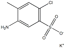 3-Amino-6-chloro-4-methylbenzenesulfonic acid potassium salt Struktur