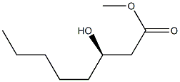 [R,(-)]-3-Hydroxyoctanoic acid methyl ester Struktur