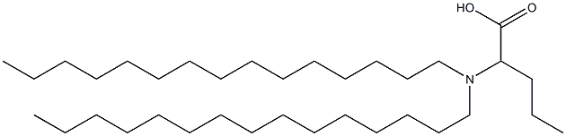 2-(Dipentadecylamino)valeric acid Struktur