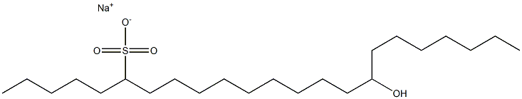 16-Hydroxytricosane-6-sulfonic acid sodium salt Struktur