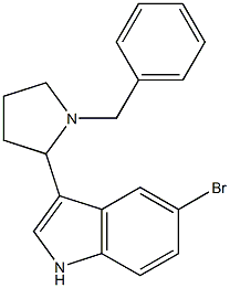 3-(1-Benzyl-2-pyrrolidinyl)-5-bromo-1H-indole Struktur