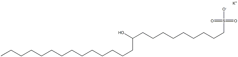 10-Hydroxytetracosane-1-sulfonic acid potassium salt Struktur