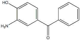 3-Amino-4-hydroxybenzophenone Struktur