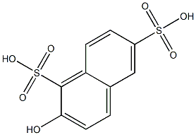 2-Hydroxynaphthalene-1,6-disulfonic acid Struktur