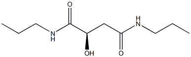 [R,(+)]-2-Hydroxy-N,N'-dipropylsuccinamide Struktur