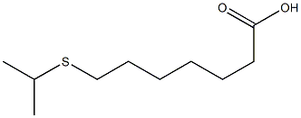 7-(Isopropylthio)heptanoic acid Struktur