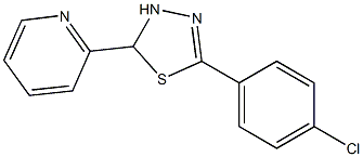 5-(4-Chlorophenyl)-2,3-dihydro-2-(2-pyridinyl)-1,3,4-thiadiazole Struktur