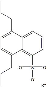 5,8-Dipropyl-1-naphthalenesulfonic acid potassium salt Struktur