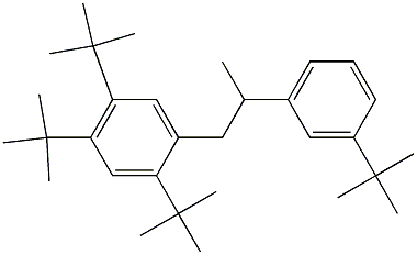 1-(2,4,5-Tri-tert-butylphenyl)-2-(3-tert-butylphenyl)propane Struktur