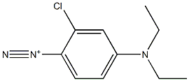 2-Chloro-4-(diethylamino)benzenediazonium Struktur