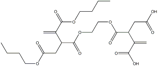 3,3'-[Ethylenebis(oxycarbonyl)]bis(1-butene-2,4-dicarboxylic acid dibutyl) ester Struktur