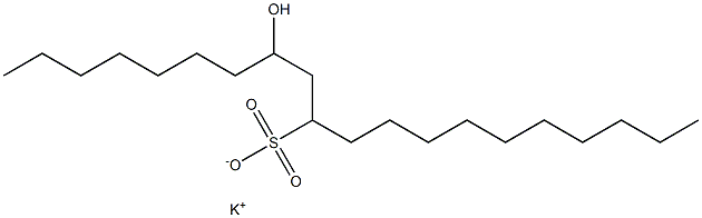 8-Hydroxyicosane-10-sulfonic acid potassium salt Struktur