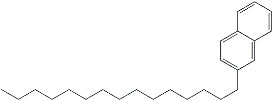 2-Pentadecylnaphthalene Struktur