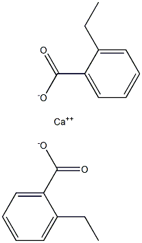 Bis(2-ethylbenzoic acid)calcium salt Struktur