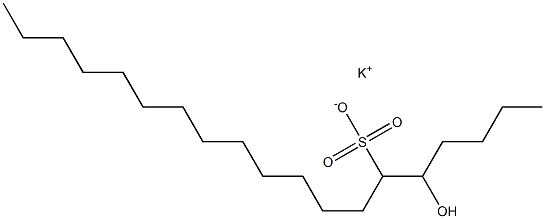 5-Hydroxynonadecane-6-sulfonic acid potassium salt Struktur