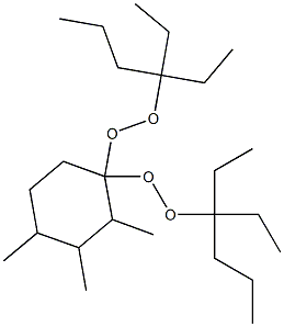 2,3,4-Trimethyl-1,1-bis(1,1-diethylbutylperoxy)cyclohexane Struktur