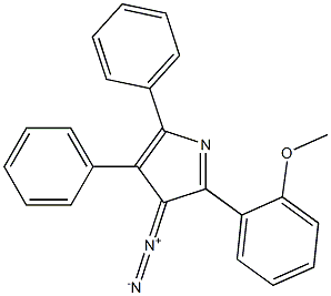 3-Diazo-2-(2-methoxyphenyl)-4,5-diphenyl-3H-pyrrole Struktur