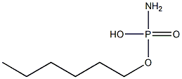 Amidophosphoric acid hydrogen hexyl ester Struktur