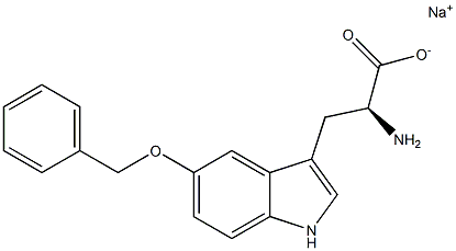 5-Benzyloxytryptophan sodium salt Struktur