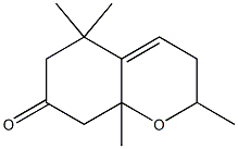 2,3,6,7,8,8a-Hexahydro-2,5,5,8a-tetramethyl-5H-1-benzopyran-7-one Struktur