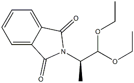 (+)-N-[(R)-1,1-Diethoxypropane-2-yl]phthalimide Struktur