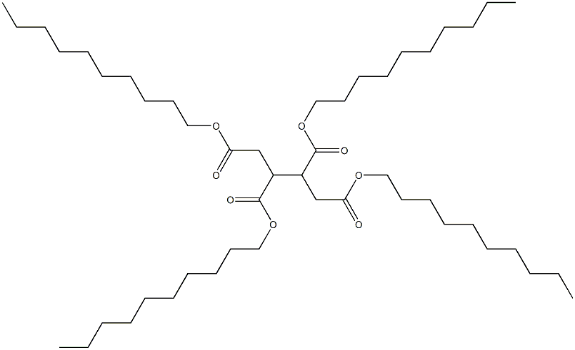 1,2,3,4-Butanetetracarboxylic acid tetra(decyl) ester Struktur